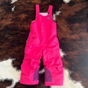 Patagonia snow overalls! Toddler girl, 3T, hot pink
